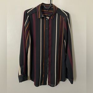 Striped Button Up Blouse